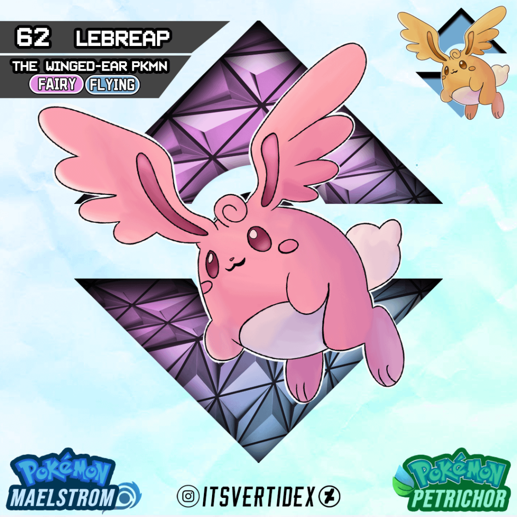Meet Lebreap the Winged-Ear Pokemon