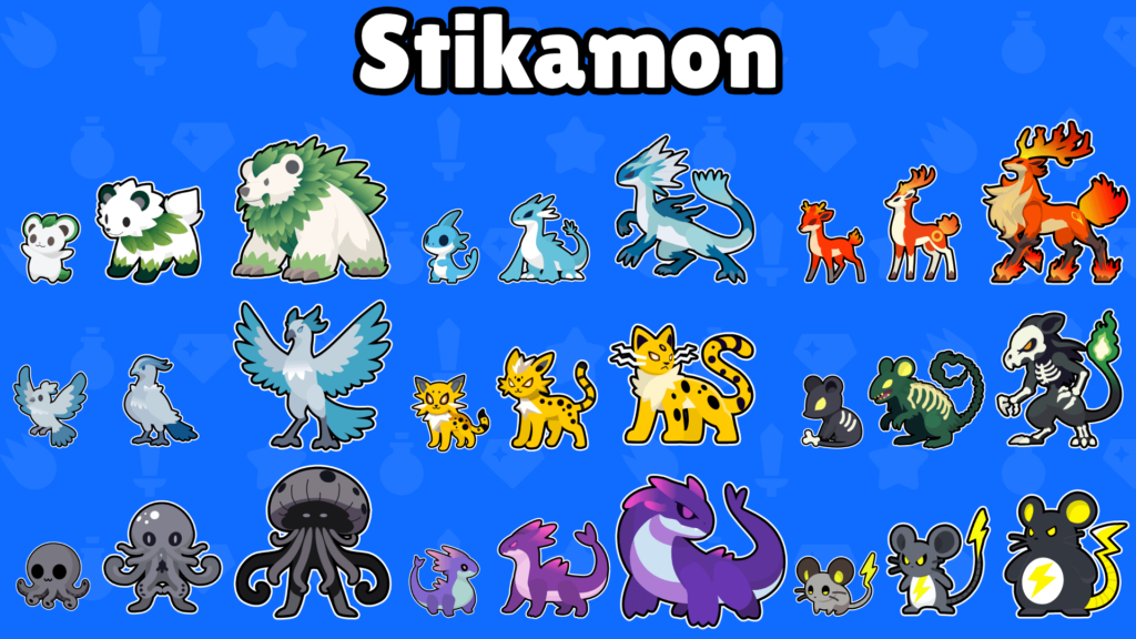 I will have 5 upcoming mobile games. All in my own Pokemon-like monster universe. The codename for now is STIKAMON. What do you thing? Maybe you have a better name ideas?