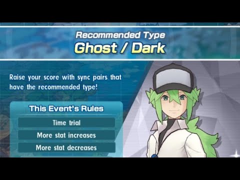 Pokemon Masters Ex: Ghost/Dark Type High Score Event Gameplay: getting 201213 Points and all rewards