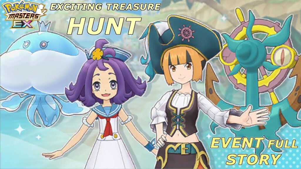 Pokemon Masters EX - Exciting Treasure Hunt Summer 2024 FULL Event Story