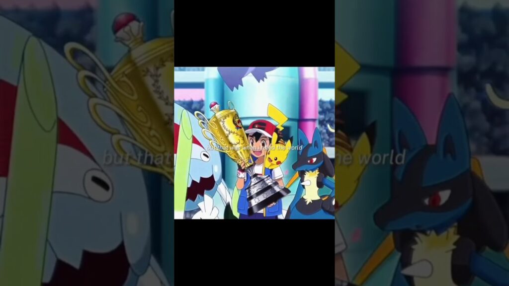 the moment when ash became pokemon master #ash #atitude #pokemon #viral #trending