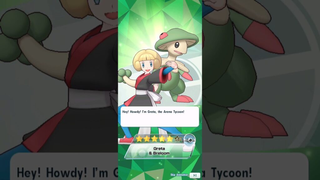 Greta & Breloom Pull #pokemonmasters #greta #breloom #pokemon #hoenn