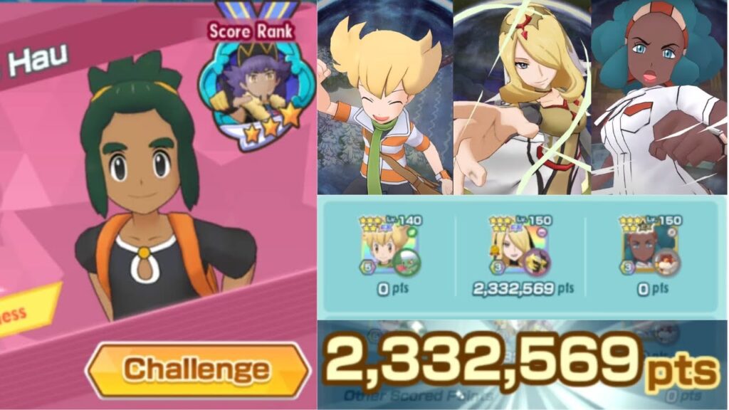 2,332,569 Points in Damage Challenge: Training With Hau (Ghost-Weak) [Pokemon Masters EX]