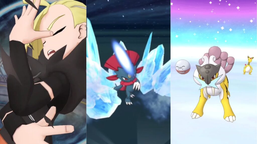 Gladion & Weavile solos Raikou LA VH [Pokemon Masters EX]