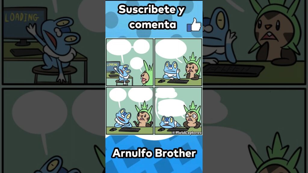 Computadora lenta #shorts #pokemon #comics #comicpokemon #humor