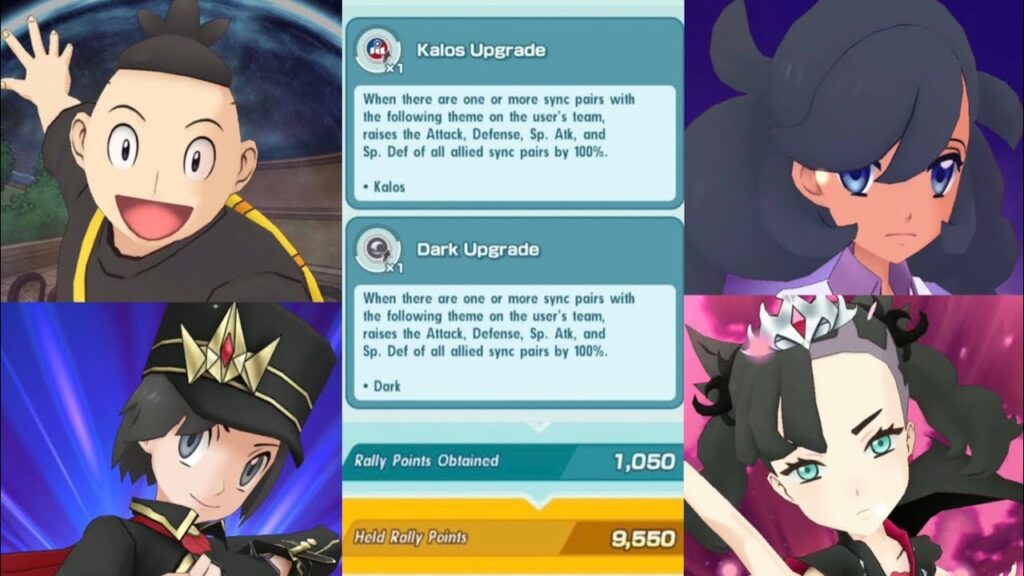 Hiding in the shadows at the Battle Rally (Dark + Kalos upgrade, 9,550 pts) [Pokemon Masters EX]