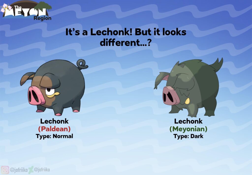 A regional variant of Lechonk?!