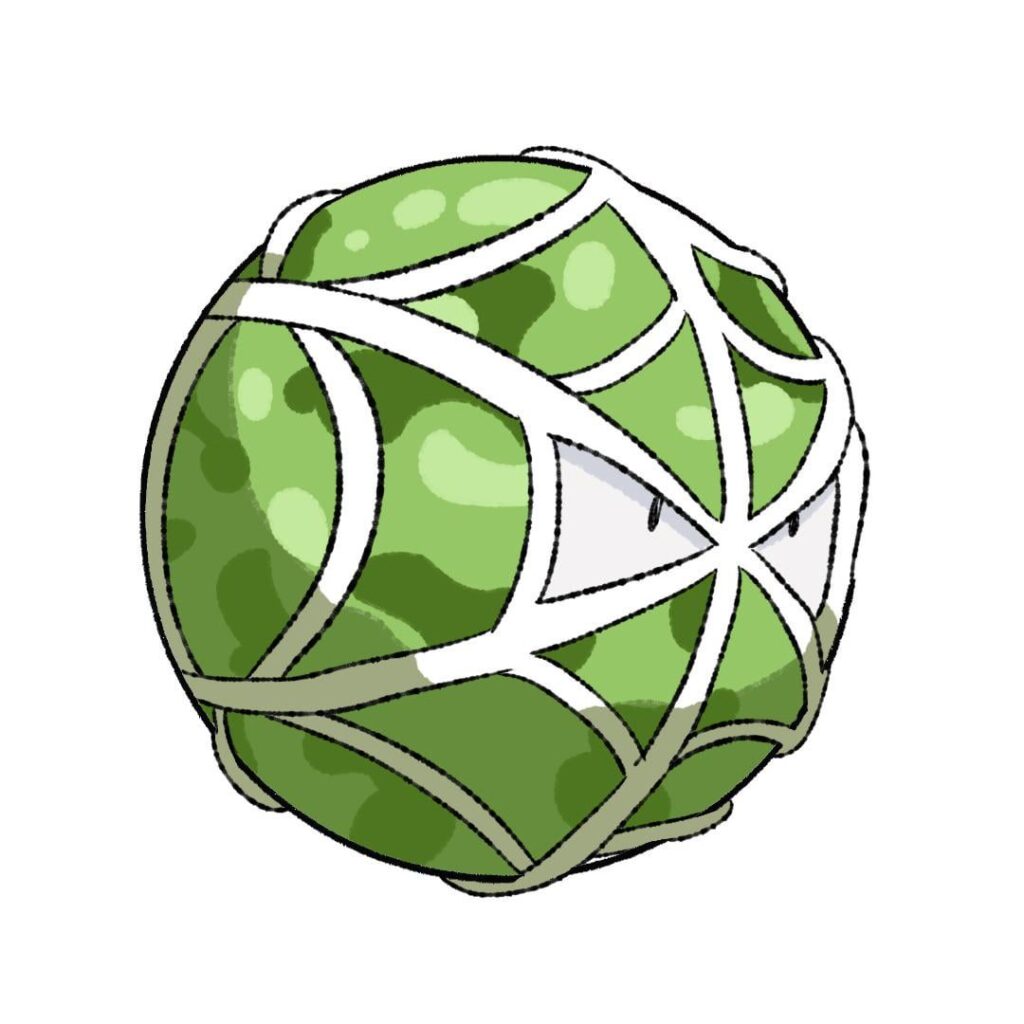 old voltorb thingy i made based on a sticky glob from legends arceus