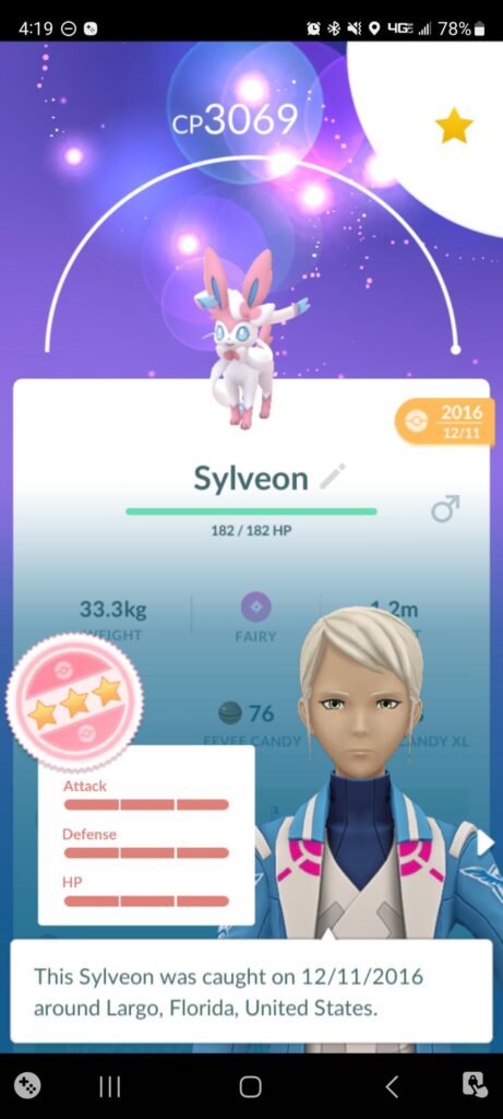 Finally Evolved my 100% Eevee from 2016!