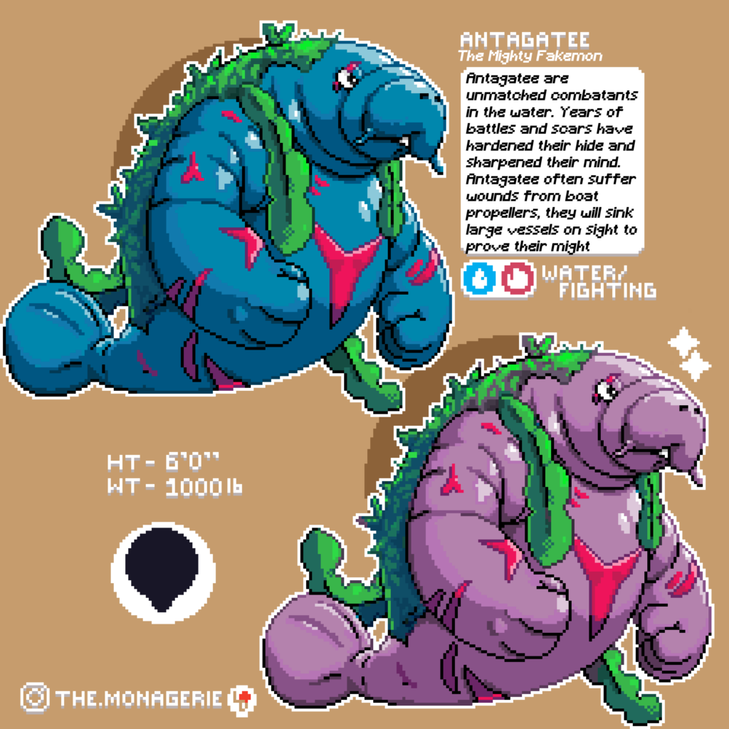 The final form of my water starter. Antagatee!