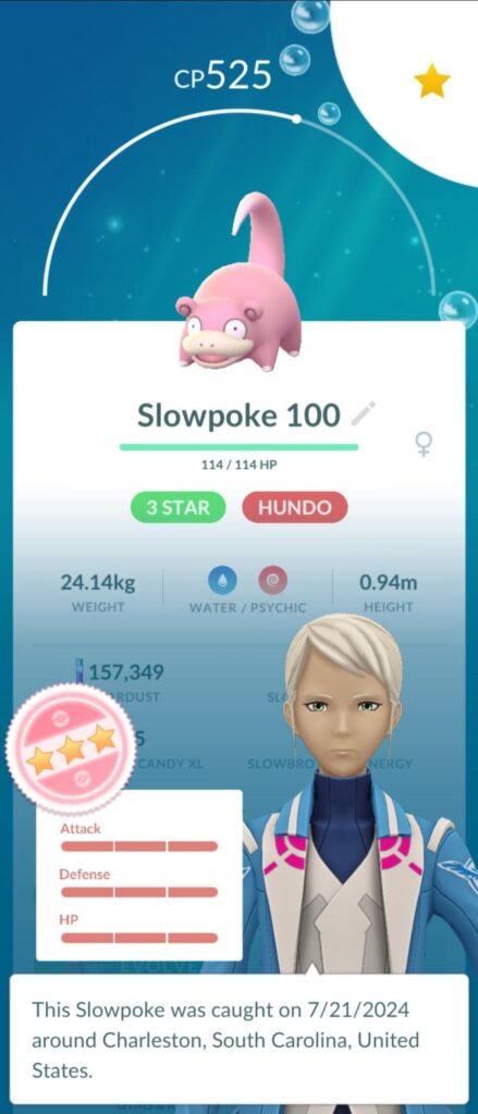 I just caught my first hundo