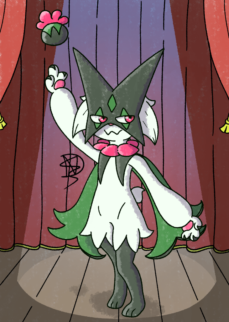Meowscarada Show Time ! - Fanart [OC]
