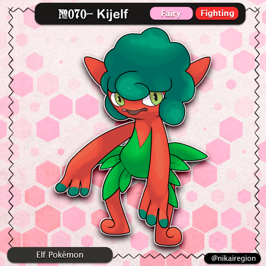 Kijimuna Yokai Pokémon - The Elf Fakémon - Fairy/ Fighting - @nikairegion