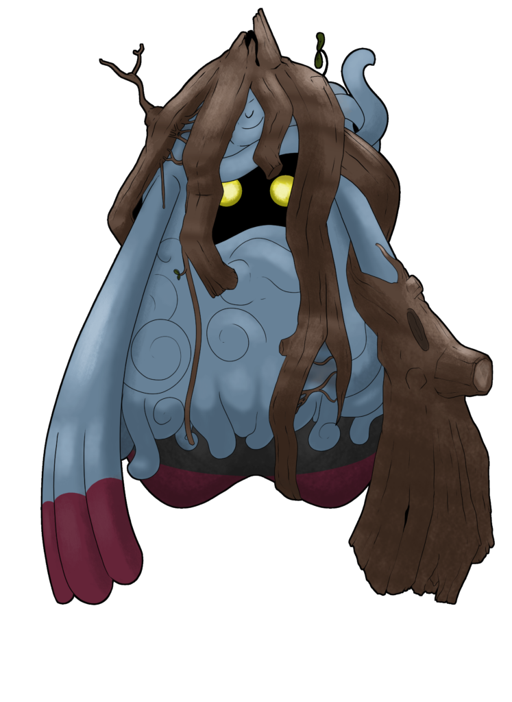 I've made my first ever Fakemon, which is a regional variant of Tangrowth. Inspired by the Ficus Watkinsiana!