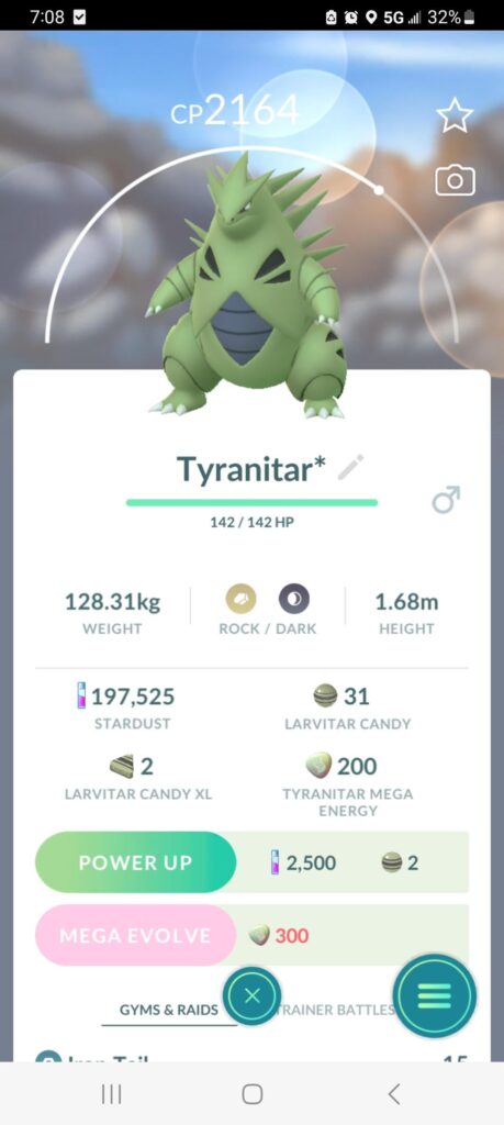 Thank you to the random internet friend that helped me get Tyranitar via remote raid.