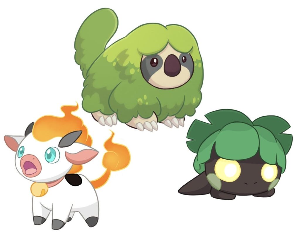 Kataga starter trio. Which one would you choose?(my art for my scandinavia-themed region)