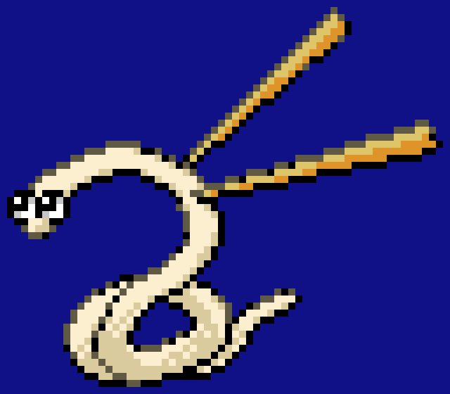 I decided to remake/redesign one of the Gen 2 scrapped Pokemon. Meet Wormyon, a Water/Dragon Pokemon based on Ramen. I saw the original, and couldn't help but think it looked like a noodle, and the antenna things looked like chopsticks. (Does this count as Fakemon?)