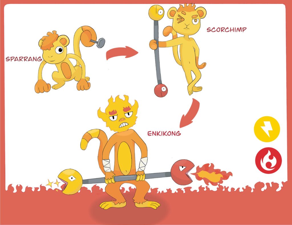 Fire-electric monkey