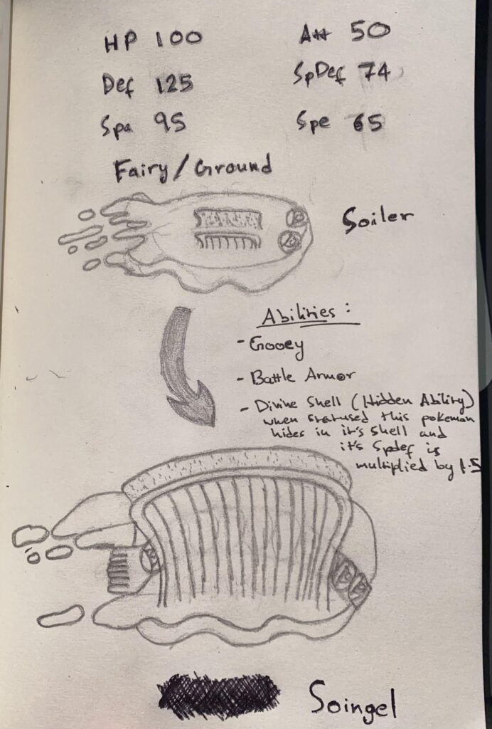 Meet Soiler and Soingel, a Fairy/Ground Fakemon
