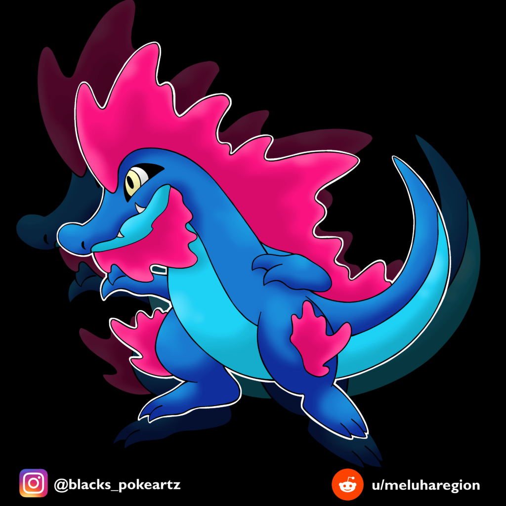 Congrats, your Croconaw has evolved into Feraligatr (OC). Will you pick him up in your squad?