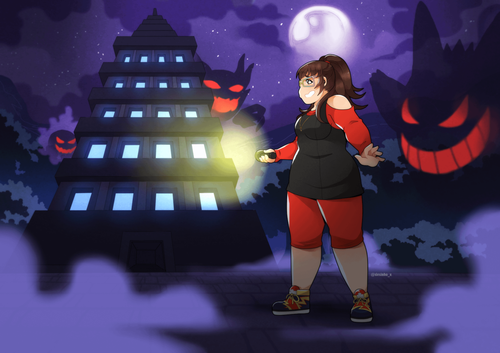 [OC]  Exploring Lavender Town - Ember 👻