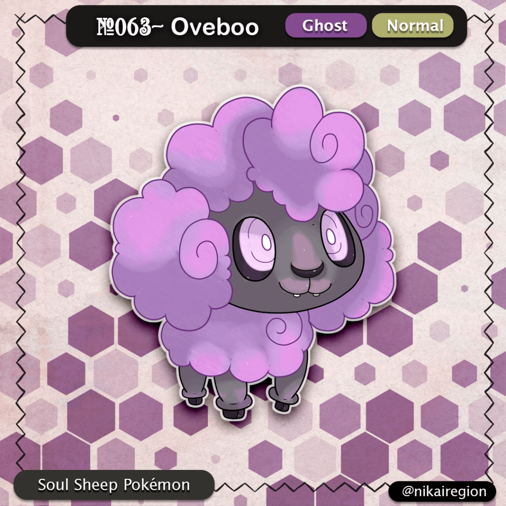 Soul Sheep Fakemon - Stalker Spirit Pokémon - @nikairegion