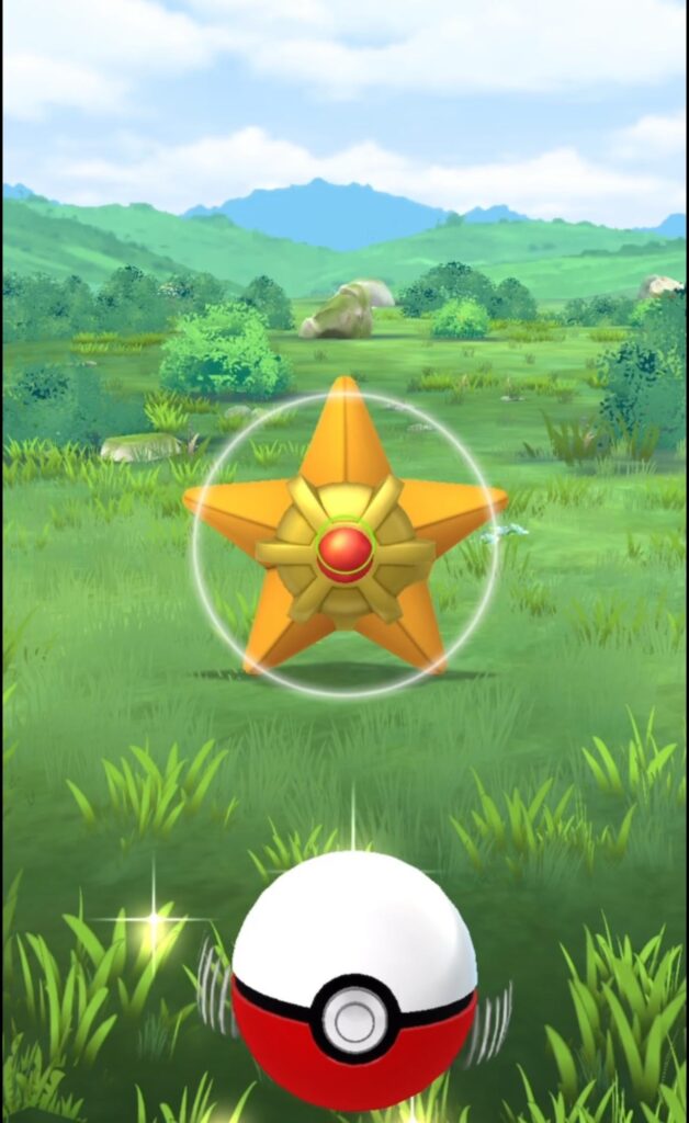 Mildly infuriating when the circle shrinks down it doesn’t line up with Staryu’s red belly circle