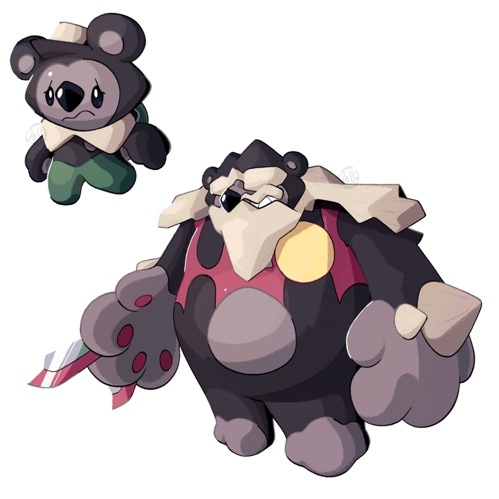 Urscout and Lumbear! Normal -> Normal/Fighting boy scout/lumberjack black bears.