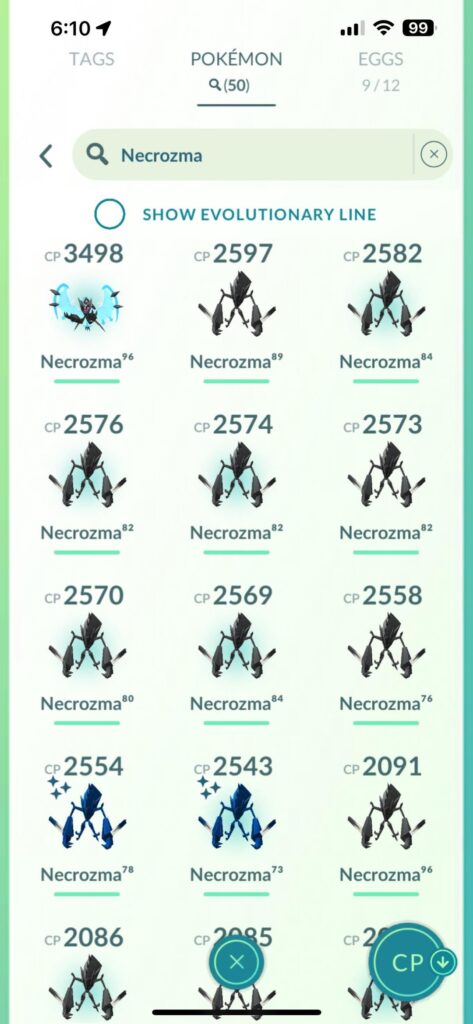 50 Necrozmas and not a single 100