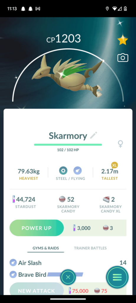 Great shiney at the end of my walk tonight