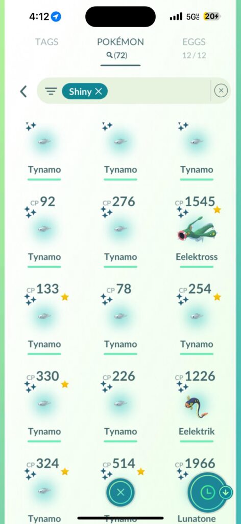 Community day shinies!