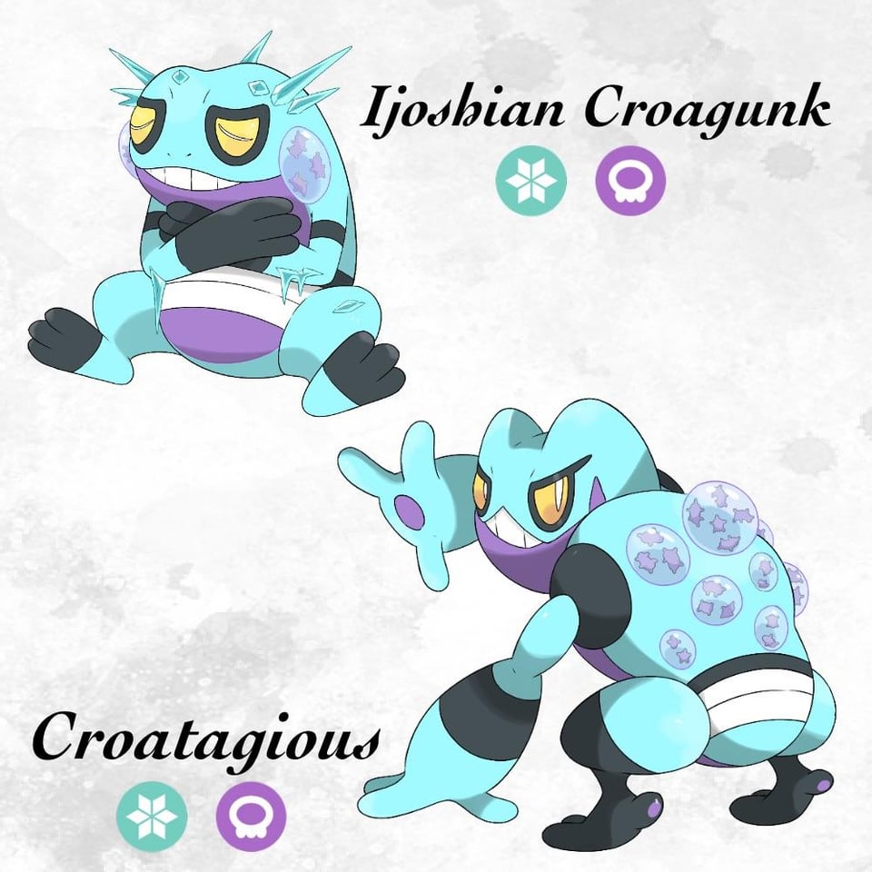 Here’s the first regional variant of my region, a regional Croagunk