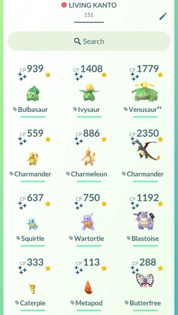 GEN 1 LIVING SHINY DEX COMPLETE!