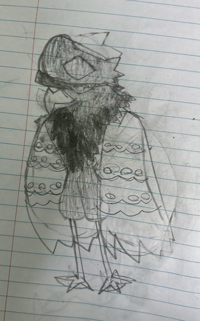 redesigning a fakemon i made when i was a kid