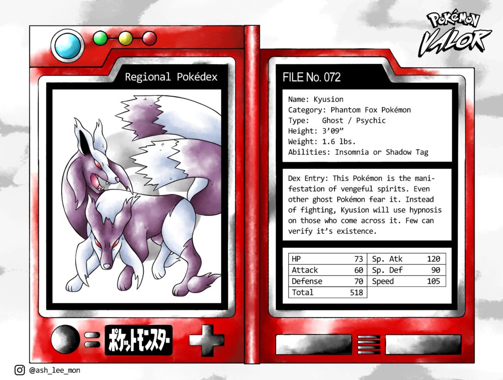 Kyusion: the Phantom Fox Pokemon