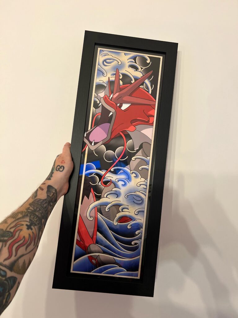 One of my most recent prints all framed up