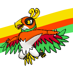 Hawlucha+Ho-oh fusion.