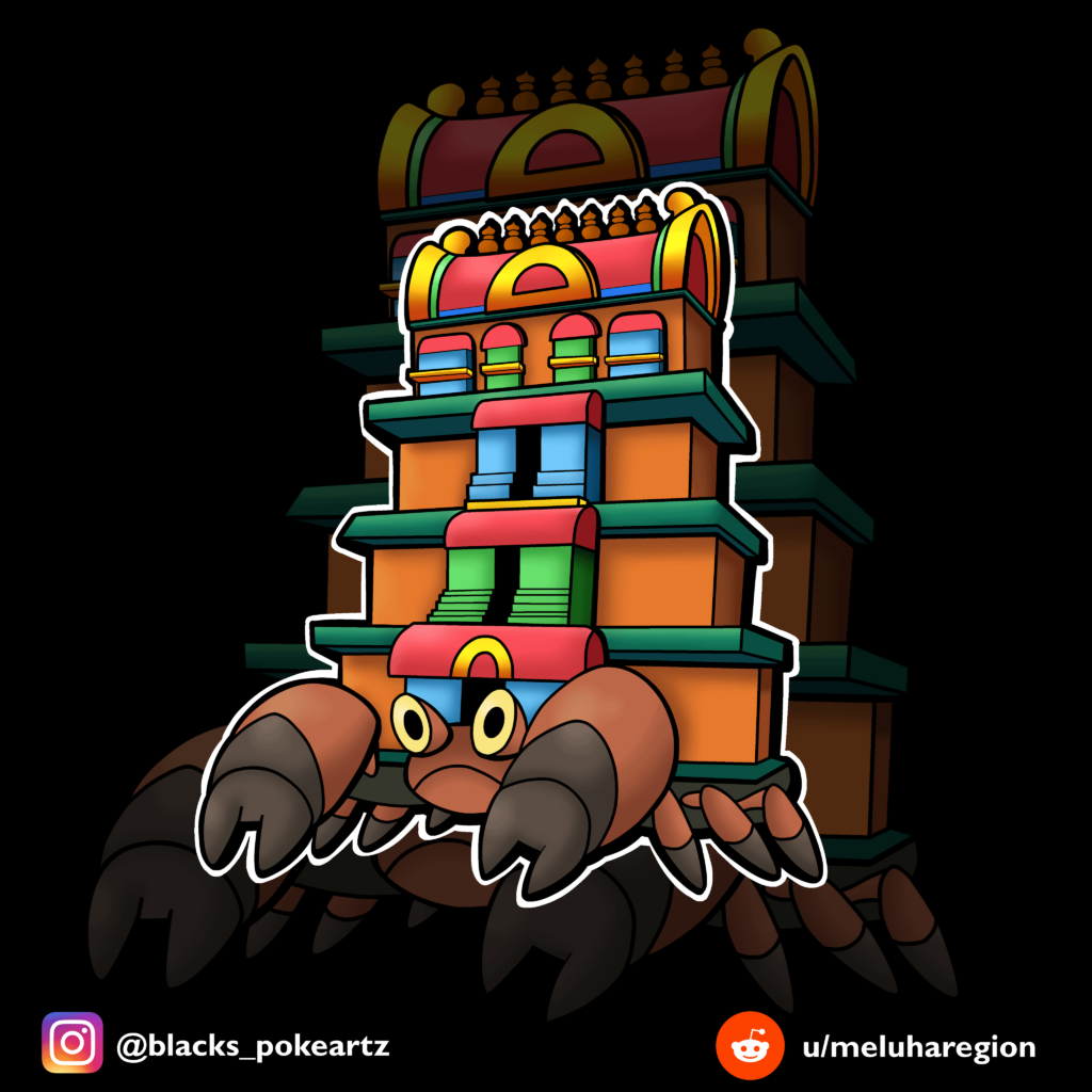 Meluhan Crustle (OC). Based on temples in India