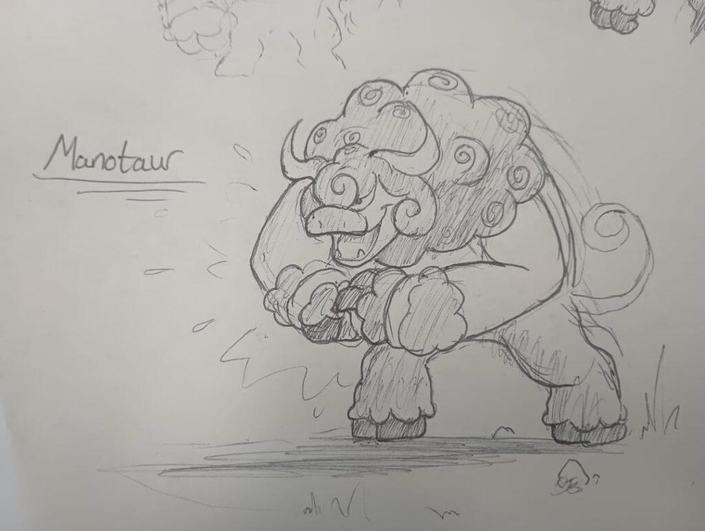 Man-O-Taur - The Minotaur Fakemon