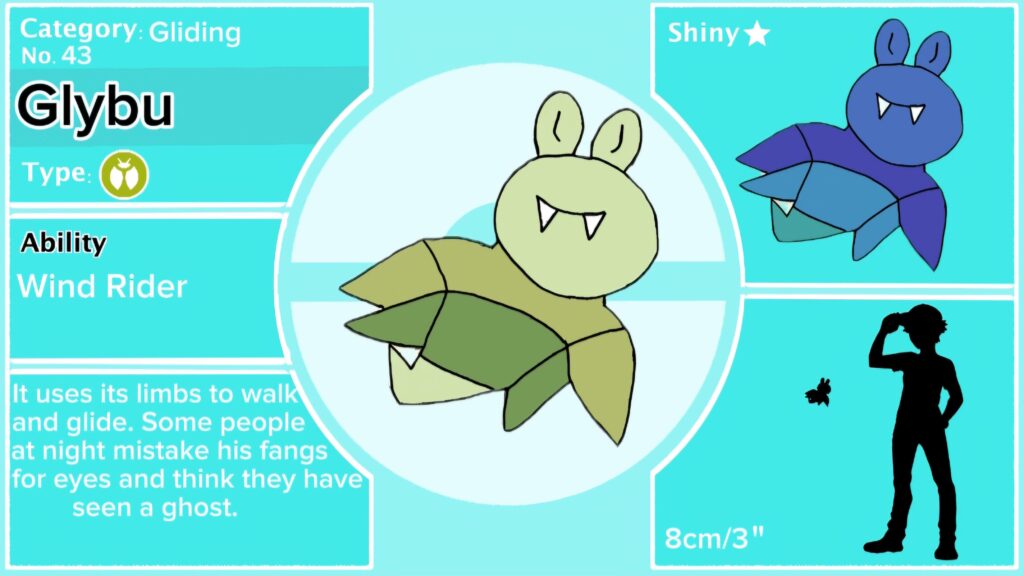 Glybu (silhouette of upside down oddish)