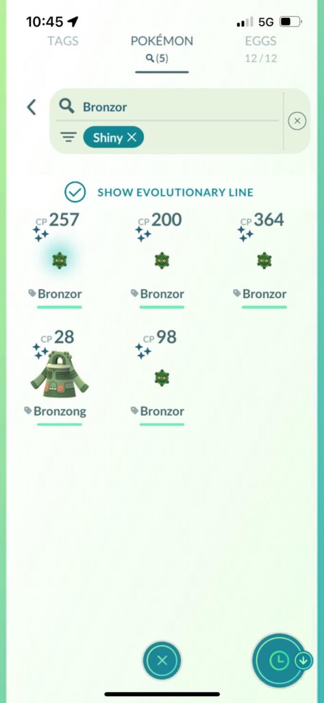 What Shiny do you have the most of and why is it Bronzor?