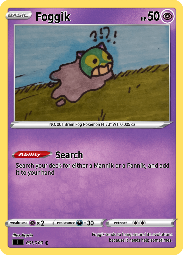 I made cards for 3 of my fakemon