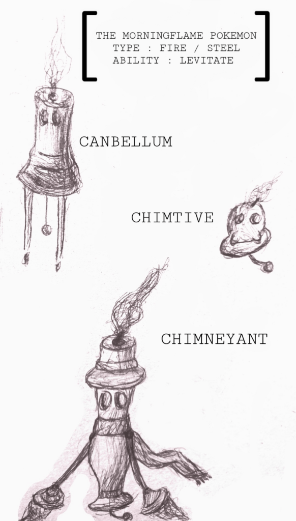 first attempt at a fakemon line