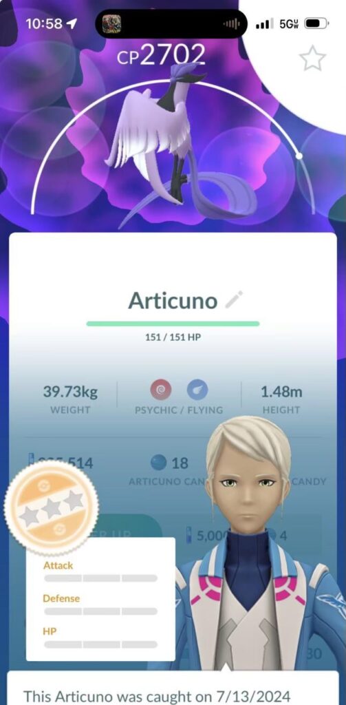 Ladies and Gentlemen, all hail the Legendary Galarian Articuno… ZERO PERCENT
