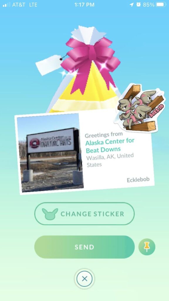 No idea what this place is supposed to be, but it’s now my favorite postcard/sticker combo