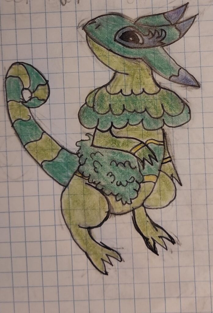 Looks like your starter is evolving! (Mehxawi region starters middle evos)