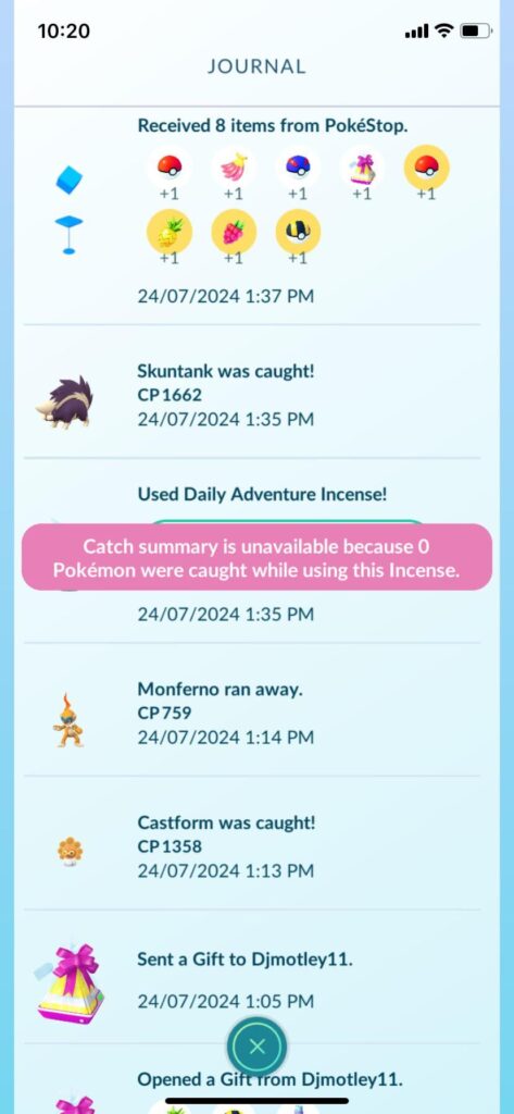 How I LOVE when the auto catcher decides to DC after I turned it on to do daily incense…keeps happening more and more.