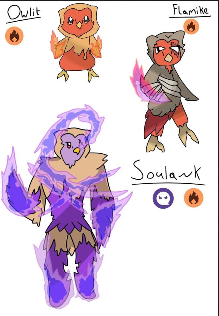 I finished my fire type starter for my Greek based region.