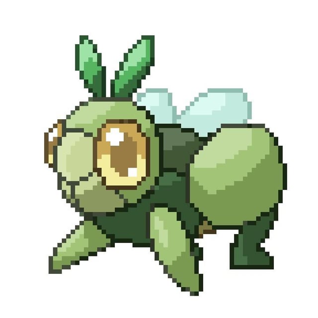 Pixel art Sprites for a grass starter (Commission done by me)