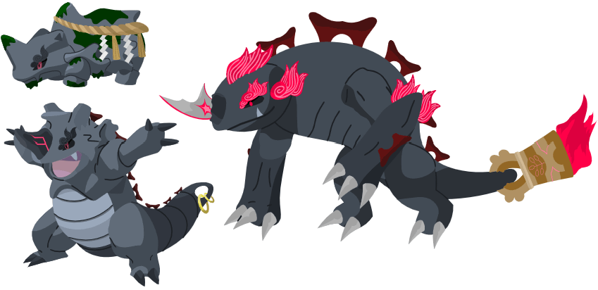 Rhyhorn line regional variant